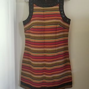 WEDDING SEASON Free People Striped Mini Dress